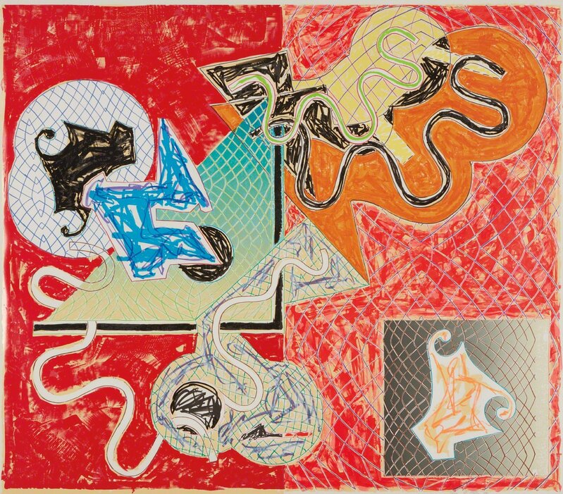 Frank Stella, ‘Shards IV’, 1982, Print, Offset lithograph and screenprint in colors, on Arches Cover paper, the full sheet, Phillips