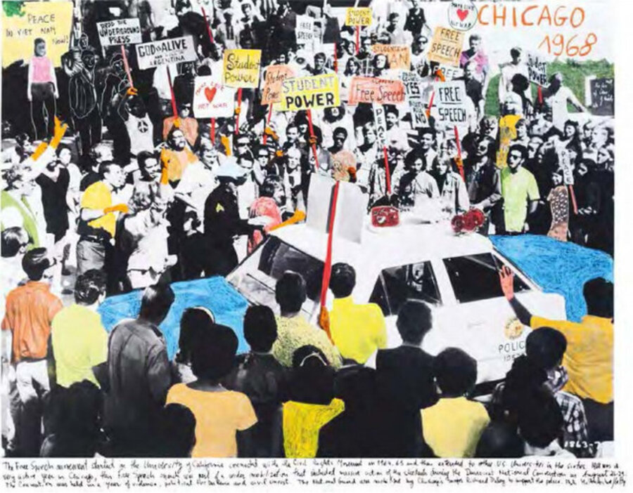 From the series "1968, the fire of the ideas", Chicago 1968