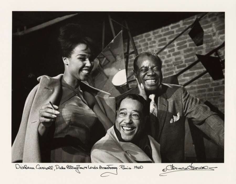 Diahann Carroll, Duke Ellington and Louis Armstrong, Paris