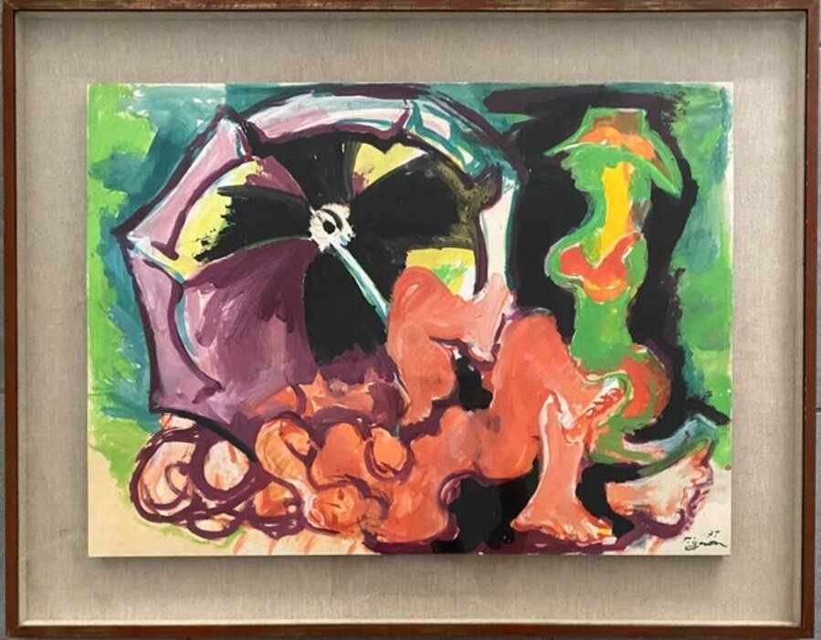 Les baigneuses au parasol