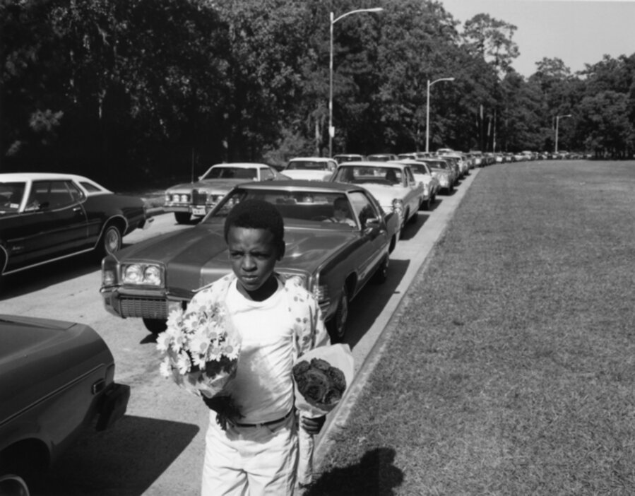 I stand along side the Loop Freeway and sell flowers to drivers