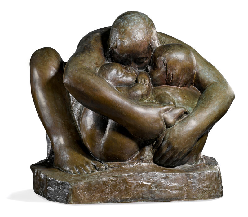 Käthe Kollwitz, ‘Mutter mit zwei Kindern’, ca. 1991, Sculpture, Bronze, Ludorff