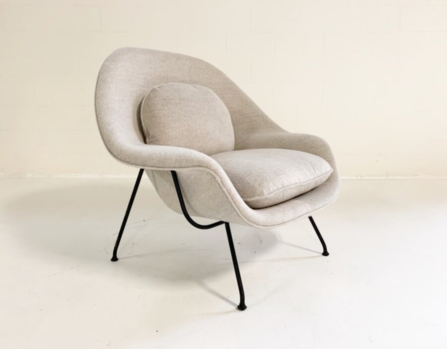 Womb Chair in Loro Piana Alpaca Wool