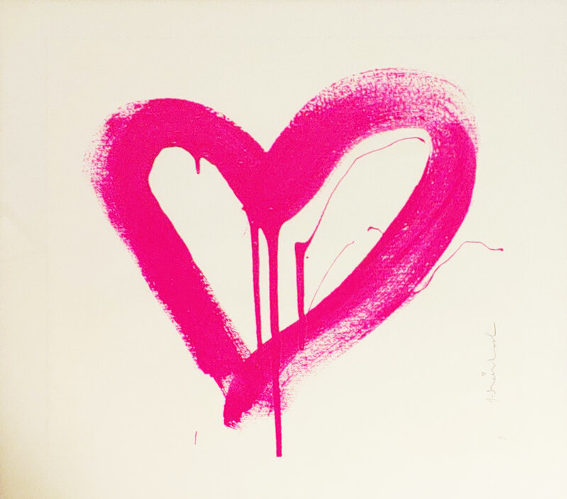 Mr. Brainwash, ‘Love Heart (Pink)’, 2017, Print, Screenprint, Artsy x Forum Auctions