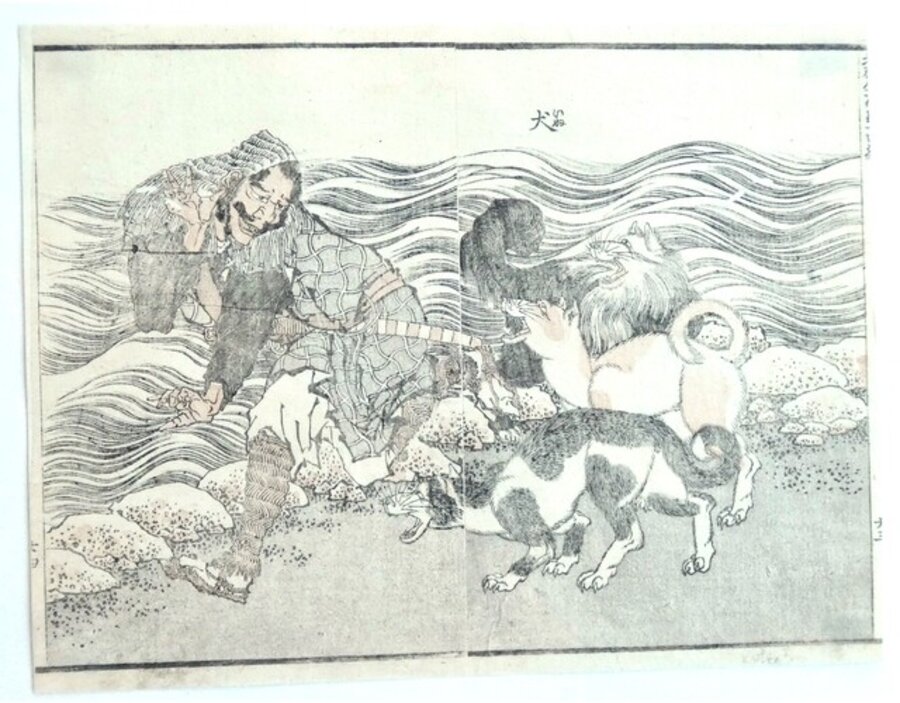 INU, Krieger und Hunde (Warrior and Dogs), Dyptichon