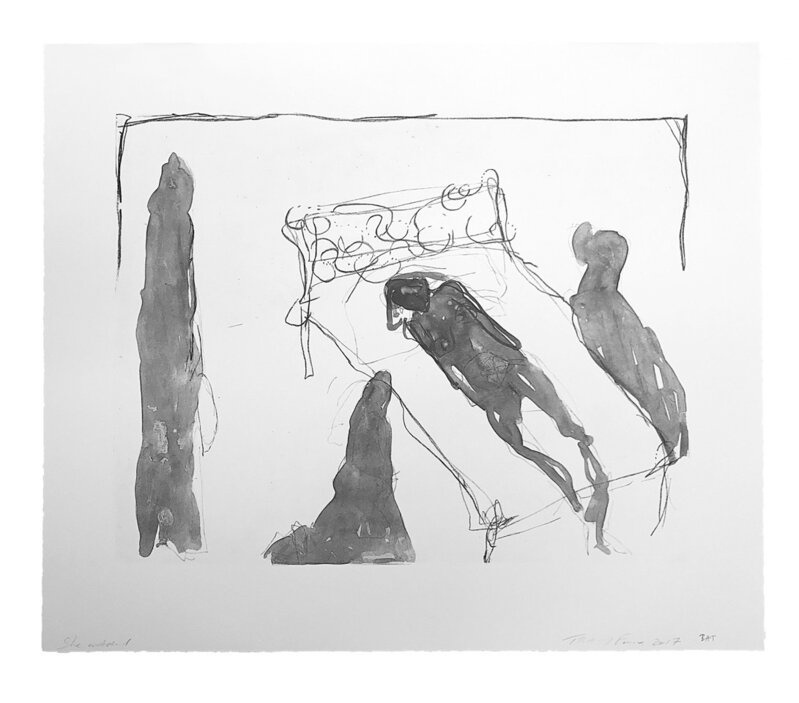 Tracey Emin, ‘She Watched’, Print, Lithograph, Oliver Clatworthy Gallery Auction