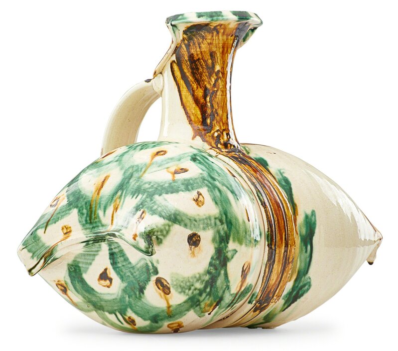 Betty Woodman, ‘Early pillow pitcher, Tang-style glaze, New York’, 1970s, Design/Decorative Art, Glazed earthenware, Rago/Wright/LAMA/Toomey & Co.