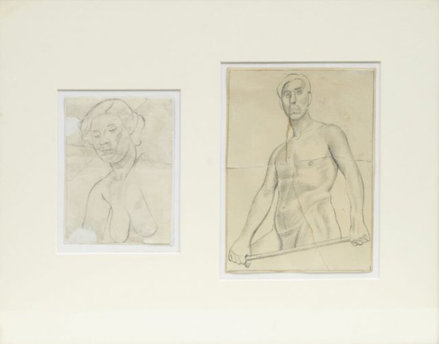 Female and male nude sketches