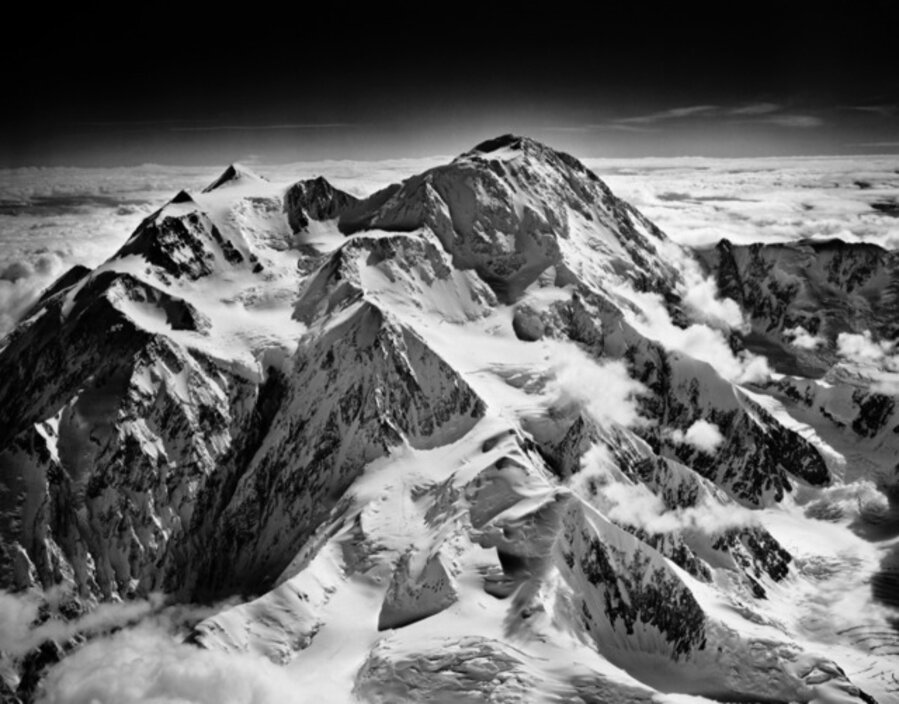 Footprints on the West Buttress of Mt. McKinley, Alaska