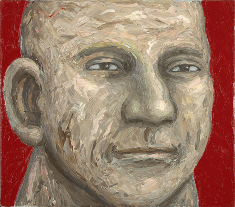 Peter Booth, ‘Painting (Head, red background)’, 2010, Painting, Oil on linen,  Olsen Irwin