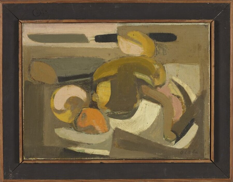 Nature morte aux fruits et couteau