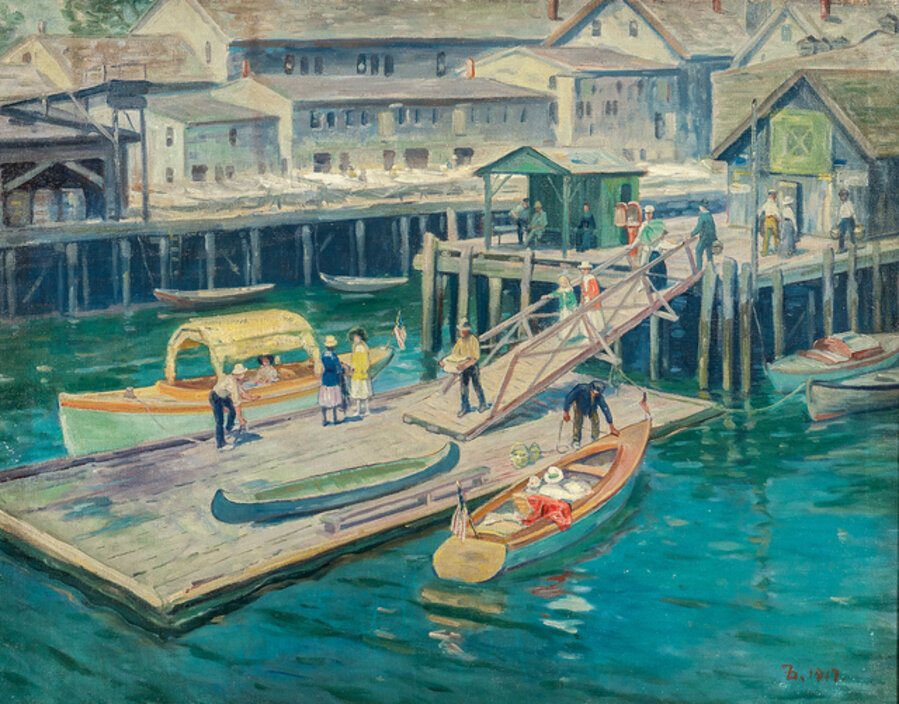 The Wharf at Gloucester Harbor