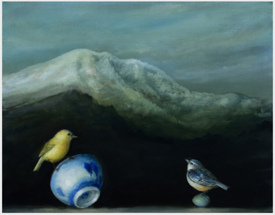 Mountain Landscape (Two Birds)