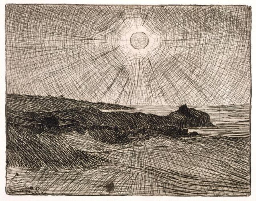 Pleine Lune Sur La Côte (Full Moon of the Coast)