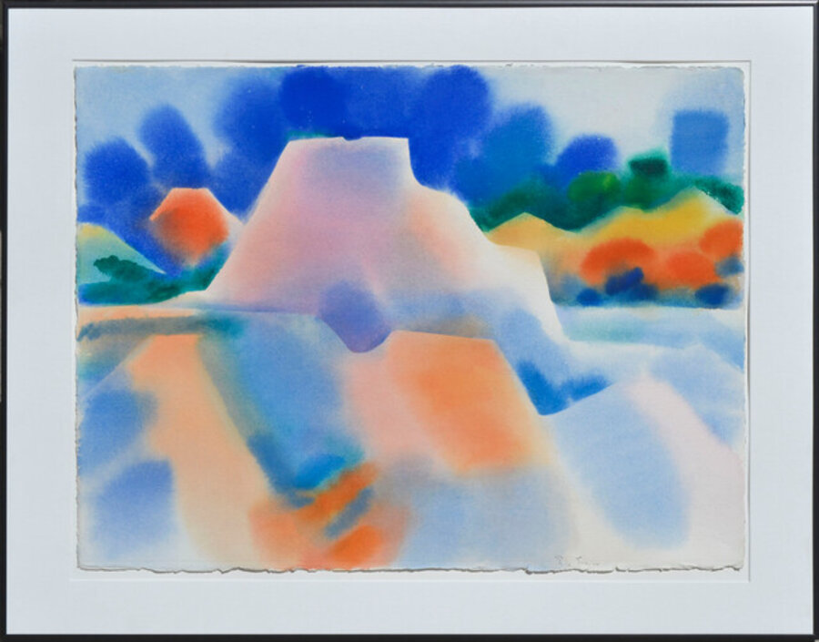 Flat Top Mountain - Abstract Geometric Landscape