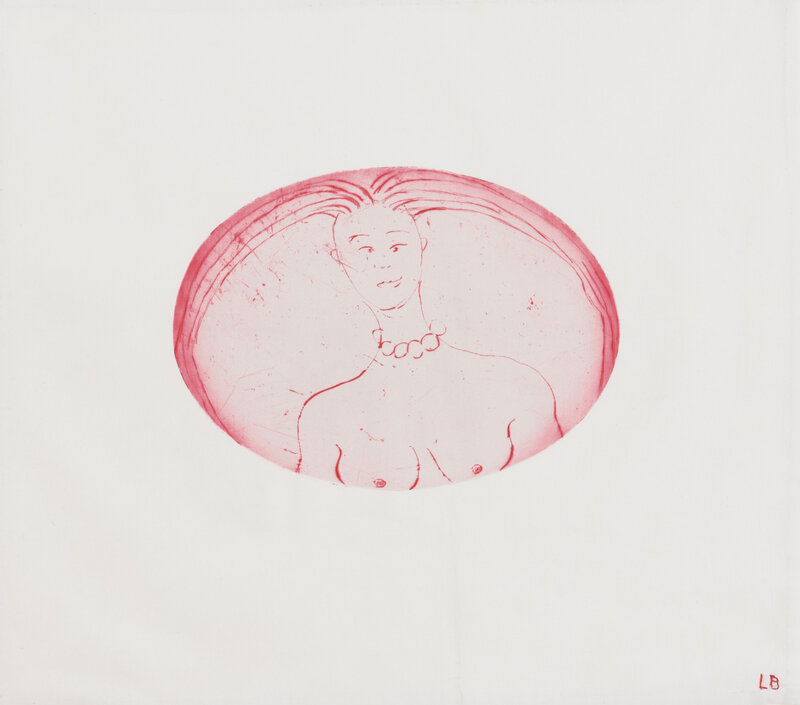 Louise Bourgeois, ‘The Cross-Eyed Woman I’, 2004, Print, Drypoint printed on fabric, Richard Saltoun