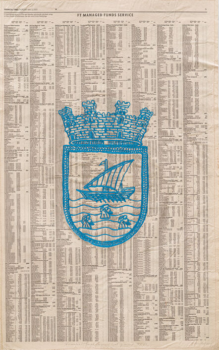 Godfried Donkor, ‘Financial Times dreams coat of arms XXVI’, 2015