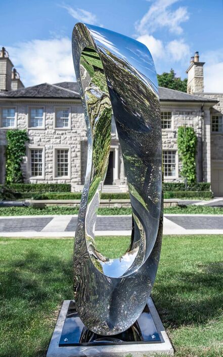 Jeremy Guy, ‘Mobius H9 SS 2/50 - large, abstract, polished stainless steel, outdoor sculpture’, 2023