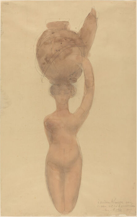 Auguste Rodin, ‘Nude Woman Carrying Vase on Head’, 1909