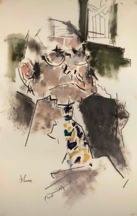Jack Levine, ‘The Fashionable Necktie in a Courtroom’, 1972