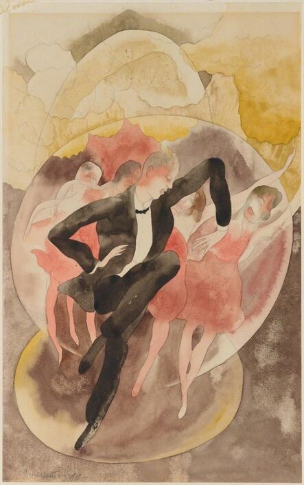 Charles Demuth, ‘In Vaudeville (Dancer with Chorus)’, 1918