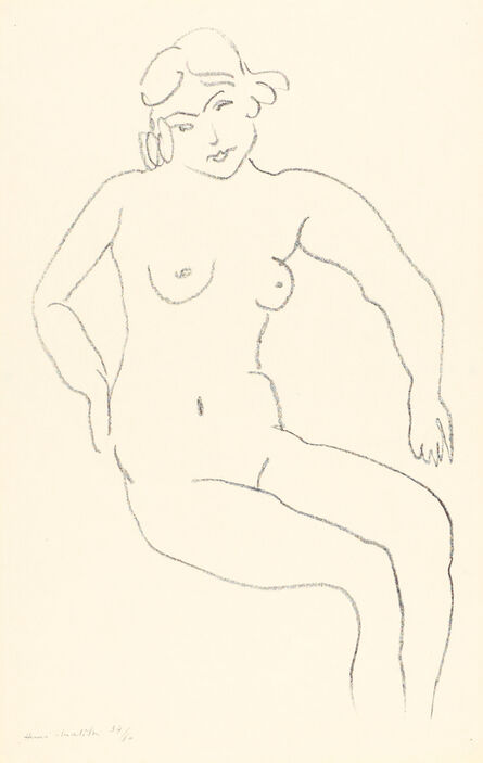 Henri Matisse, ‘Nu assis, chevelure claire’, 1922