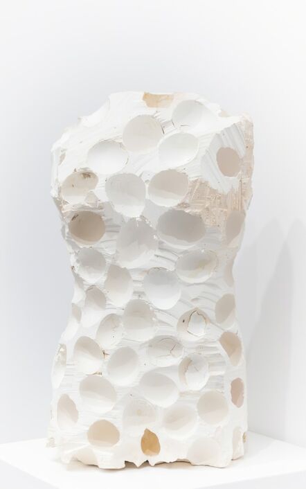 Tim Hawkinson, ‘Eggshell torso (Asteroid)’, 2018