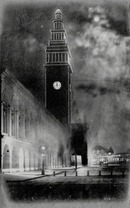 Willard Worden, ‘Ferry Building at Night’, 1903