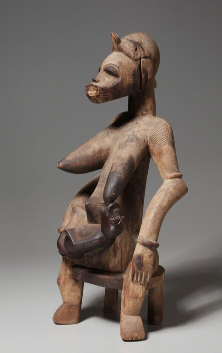 Africa, Guinea Coast, Ivory Coast, Senufo people, 19th-20th century, ‘Mother-and-Child Figure’, 1800s-1900s