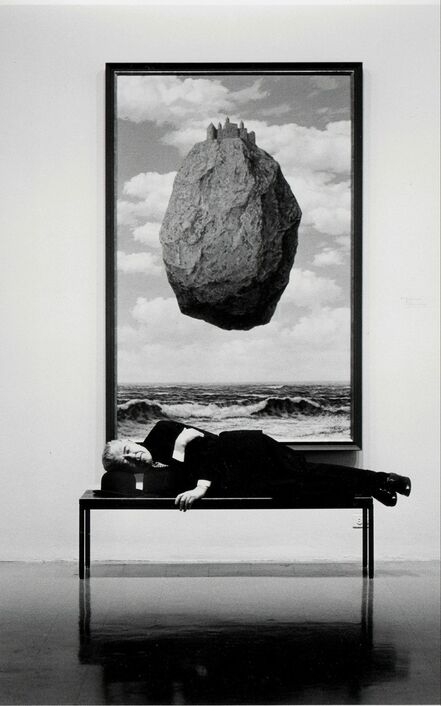 Steve Schapiro, ‘René Magritte sleeping at MOMA’, 1965