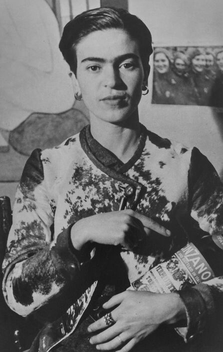 Lucienne Bloch, ‘Frida with Cinzano Bottle’, 1935