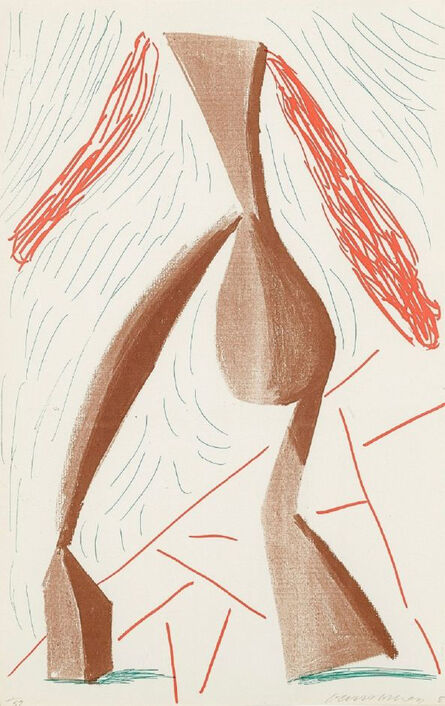 David Hockney, ‘Walking, June 1986’, 1986