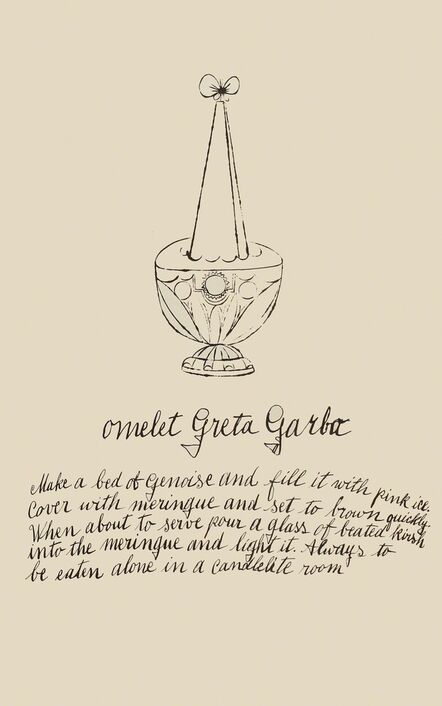 Andy Warhol, ‘Omelet Greta Garba’, 1959