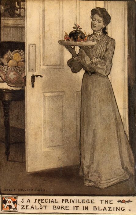 Jessie Willcox Smith, ‘As a Special Privilege the Zealot Bore it in Blazing’, 1903