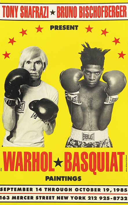 Jean-Michel Basquiat, ‘Warhol Basquiat Boxing poster 1985 (Warhol Basquiat paintings)’, 1985