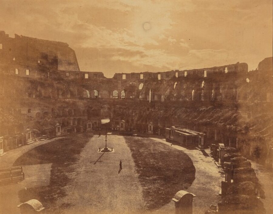 Untitled (interior of the Colosseum, moonlight)