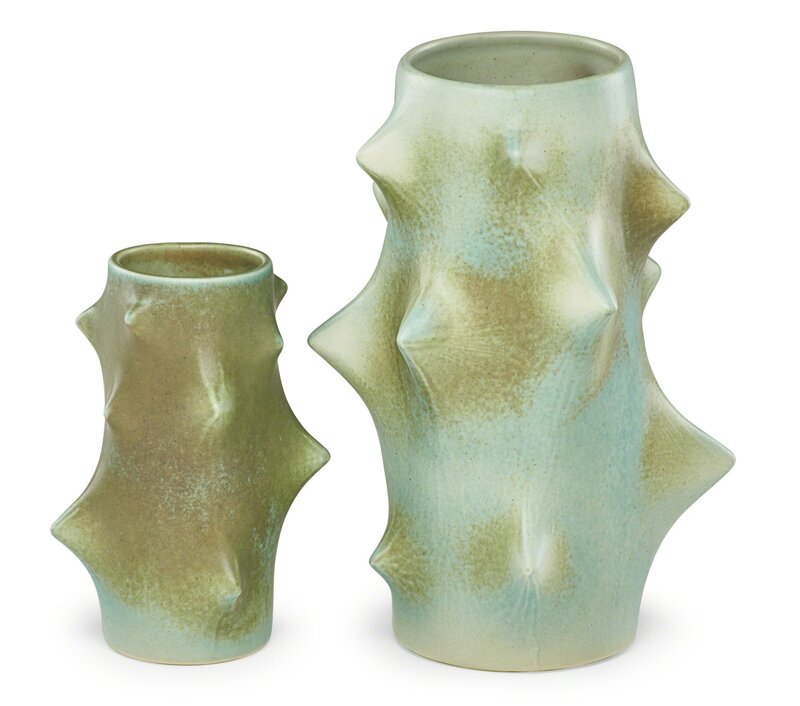 Michael Andersen & Son, ‘Two "Rose Thorn" vases’, Design/Decorative Art, Glazed earthenware, Denmark, Rago/Wright/LAMA/Toomey & Co.