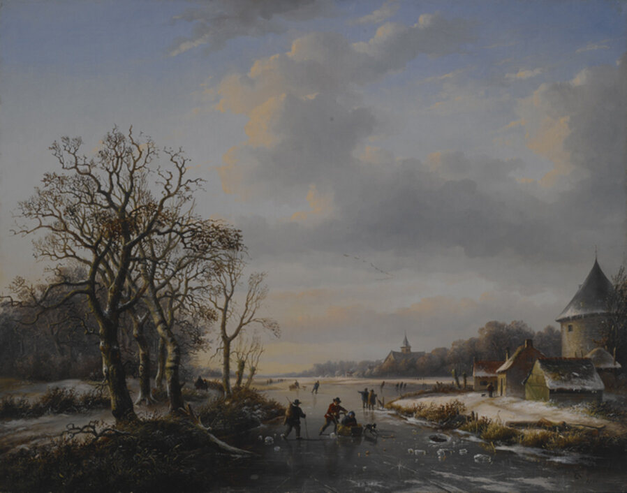 Winter Scene at a River