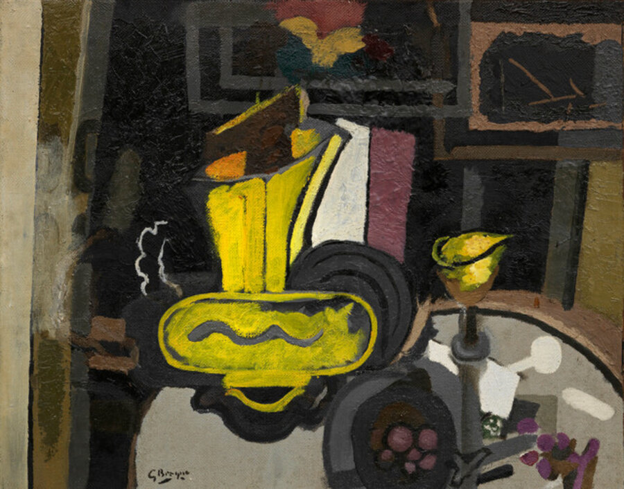 Nature morte au pot jaune