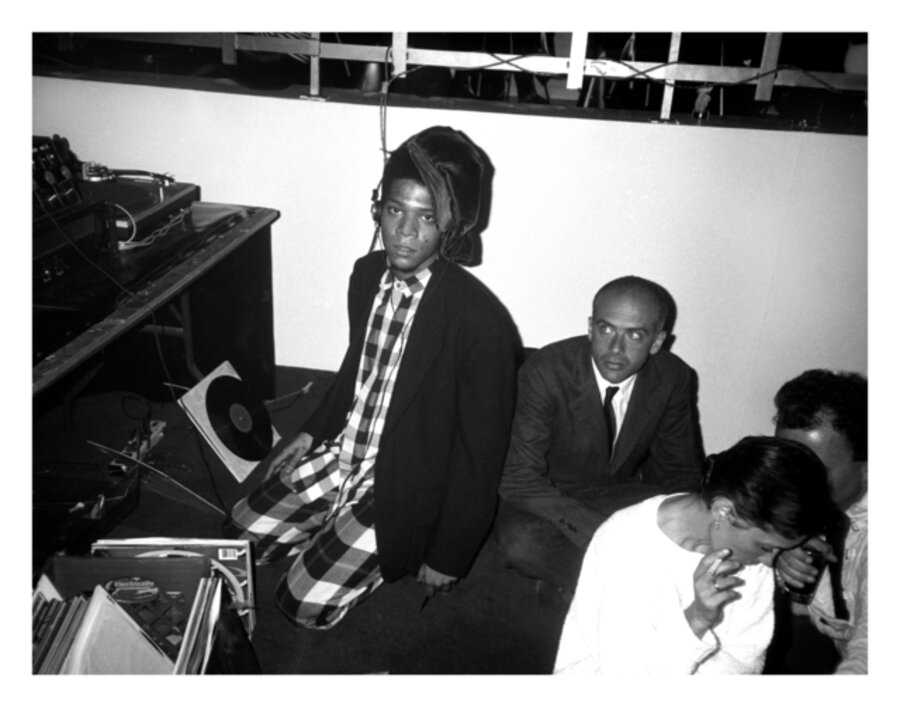 Jean Michel Basquiat and Francesca Clemente at Area - April 17, 1986