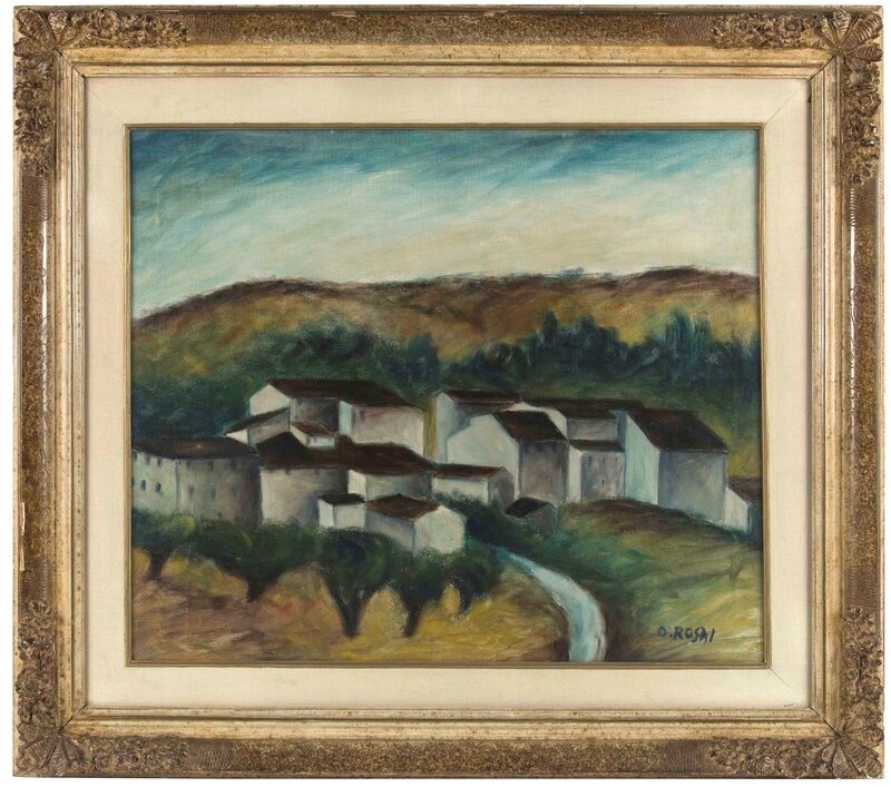 Ottone Rosai, ‘Paesaggio’, 1943, Painting, Oil on canvas, Cambi