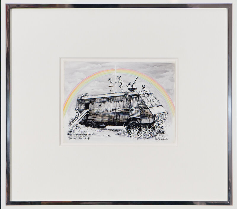 Banksy, ‘Police Riot Van - Dismaland Gift Print’, 2015, Ephemera or Merchandise, Digital print, The Drang Gallery
