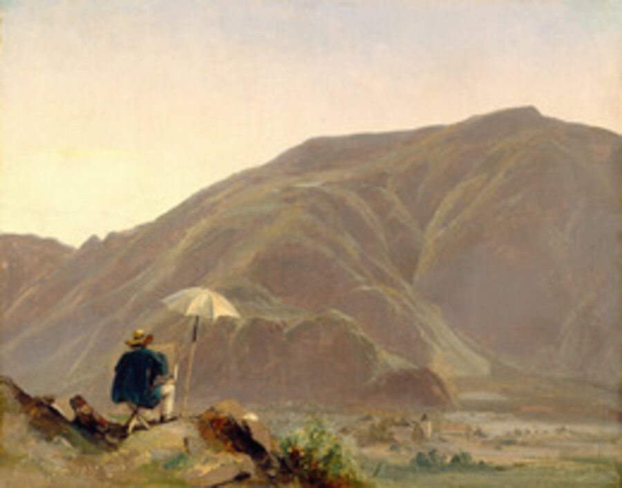 View of Bozen with a Painter