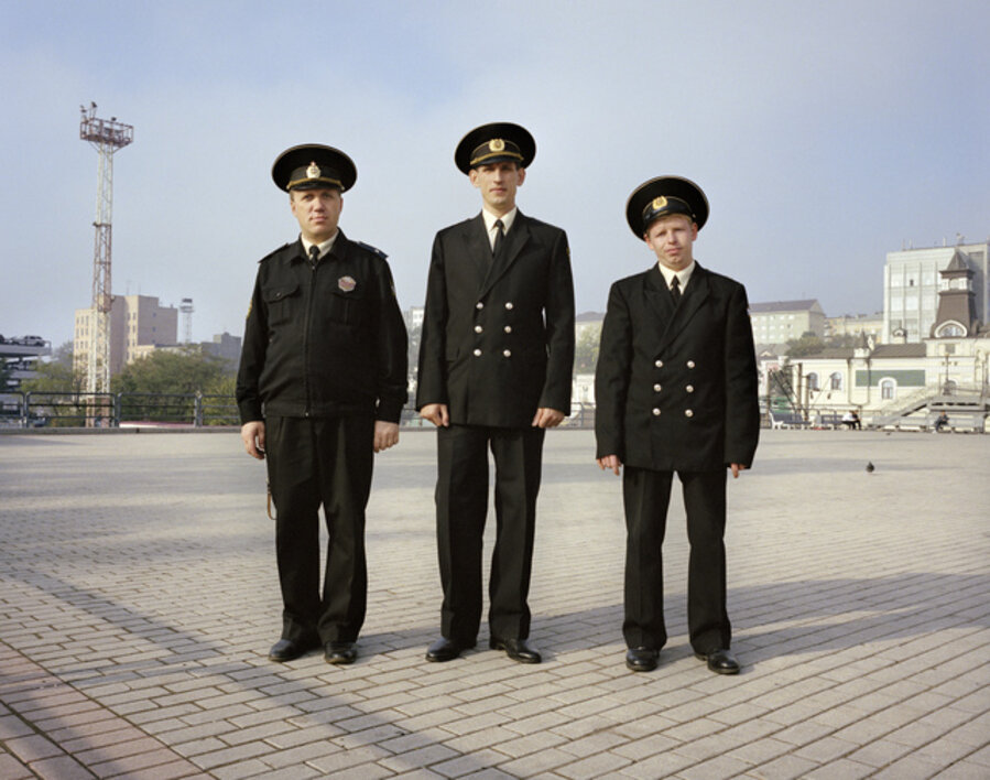 Motherland #14: Port officials, Vladivostok. Far East Russia, October 2004