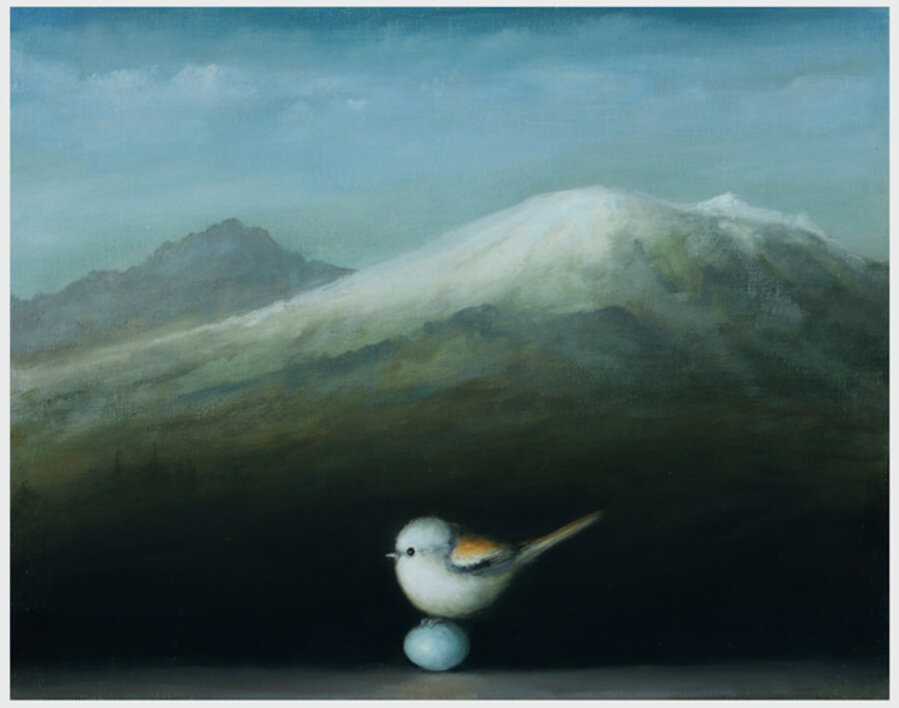 Mountain Landscape (Snow Bunting)