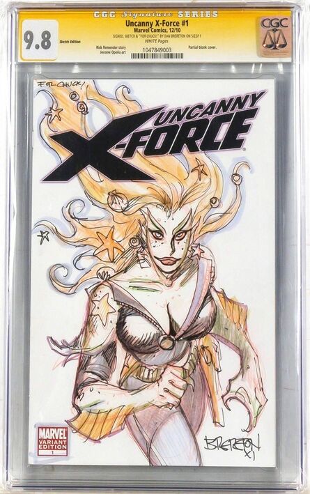 Marvel Comics, ‘Uncanny X-Force issue #1, Dan Brereton original sketch edition, CGC graded 9.8’, 2010