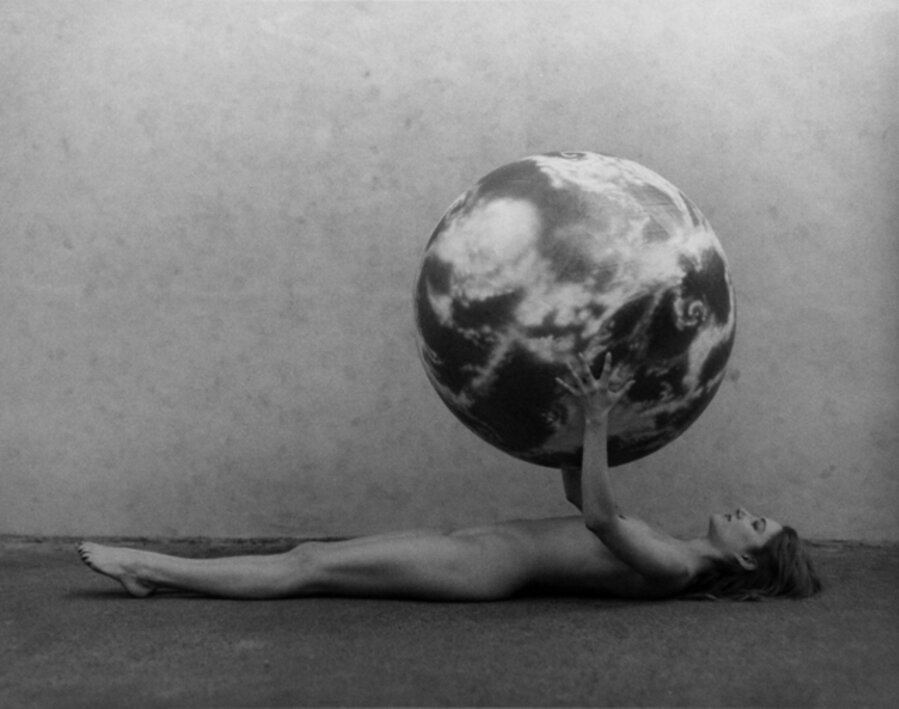 Nude Woman with Model of the Earth