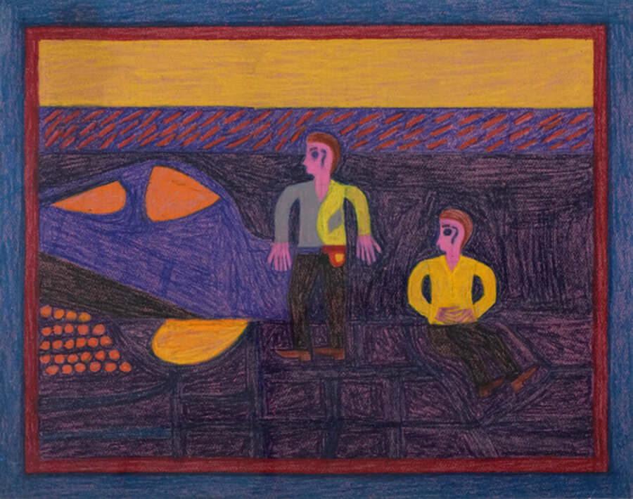 couple overlooking the bay