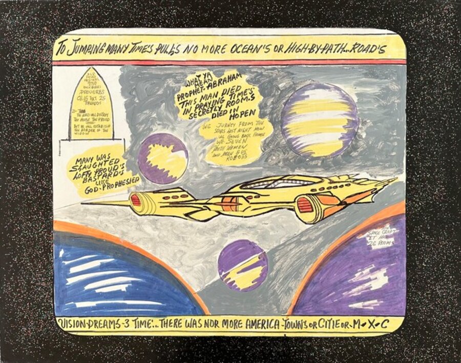 Untitled (Spaceship/Prophet Isaiah Calander)