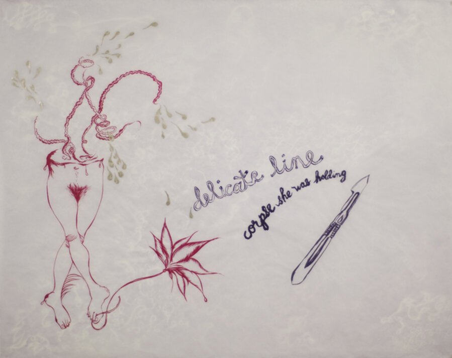 Delicate Line: Corpse She Was Holding (Individual from portfolio)